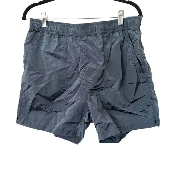 TODD SNYDER Shiny Swim Trunks Blue Medium - Picture 2 of 5